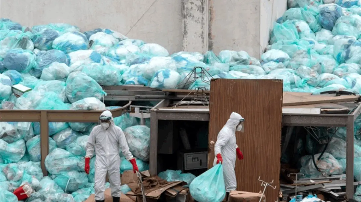 دفع زباله‌های کرونایی به معضل جدید چین تبدیل شد