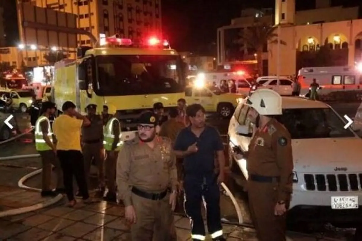 جان باختن 8 پاکستانی در آتش‌سوزی هتلی در مکه