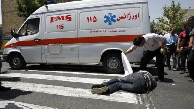 ۴۴ درصد متوفیان تصادفات رانندگی شهر تهران عابرین پیاده هستند