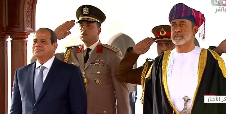 دیدار رئیس جمهور مصر با سلطان عمان