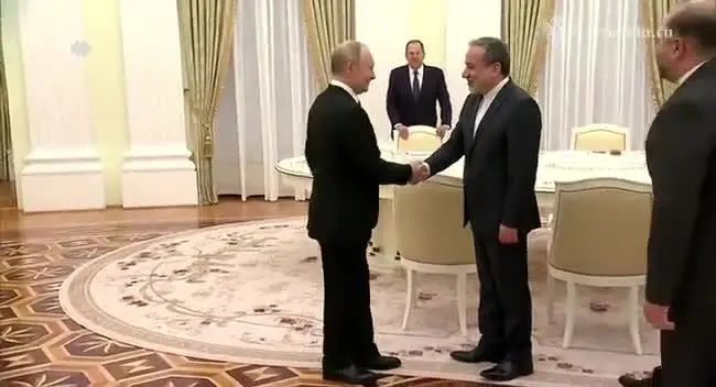 ببینید| عراقچی با پوتین دیدار کرد