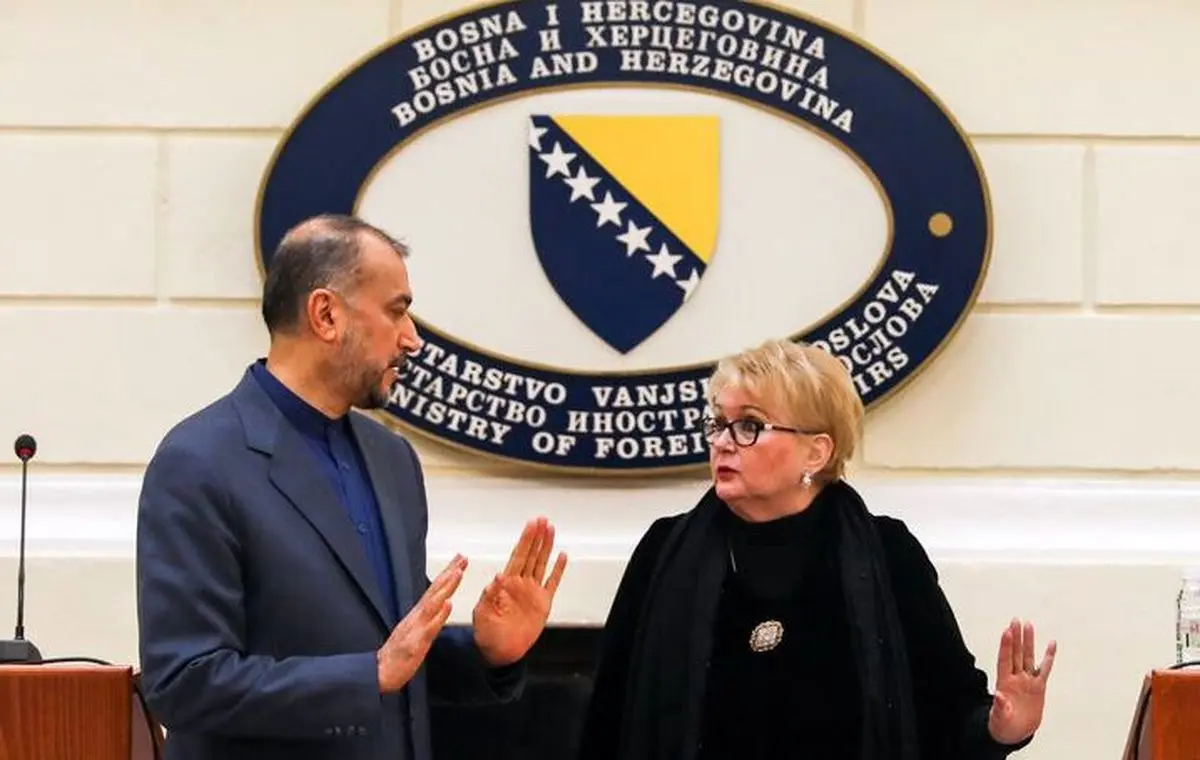 اقدام عجیب وزیر خارجه بوسنی در برابر امیرعبداللهیان + ویدئو