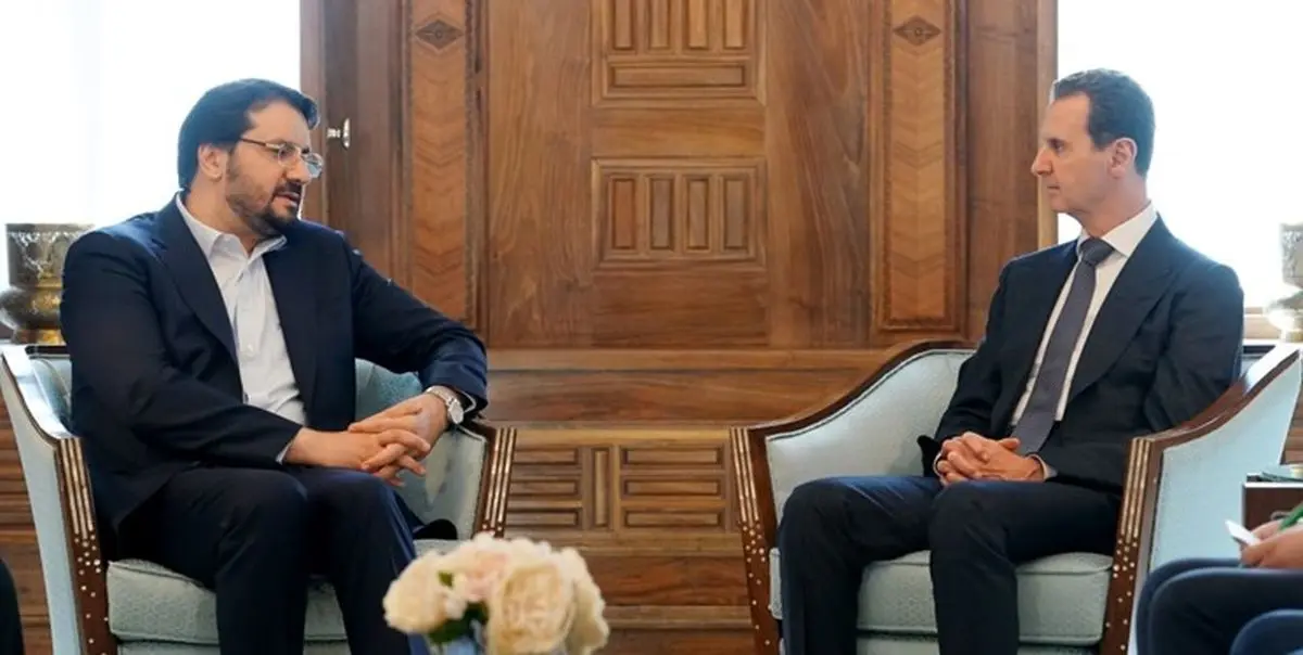دیدار مهرداد بذرپاش وزیر راه و شهرسازی با بشار اسد