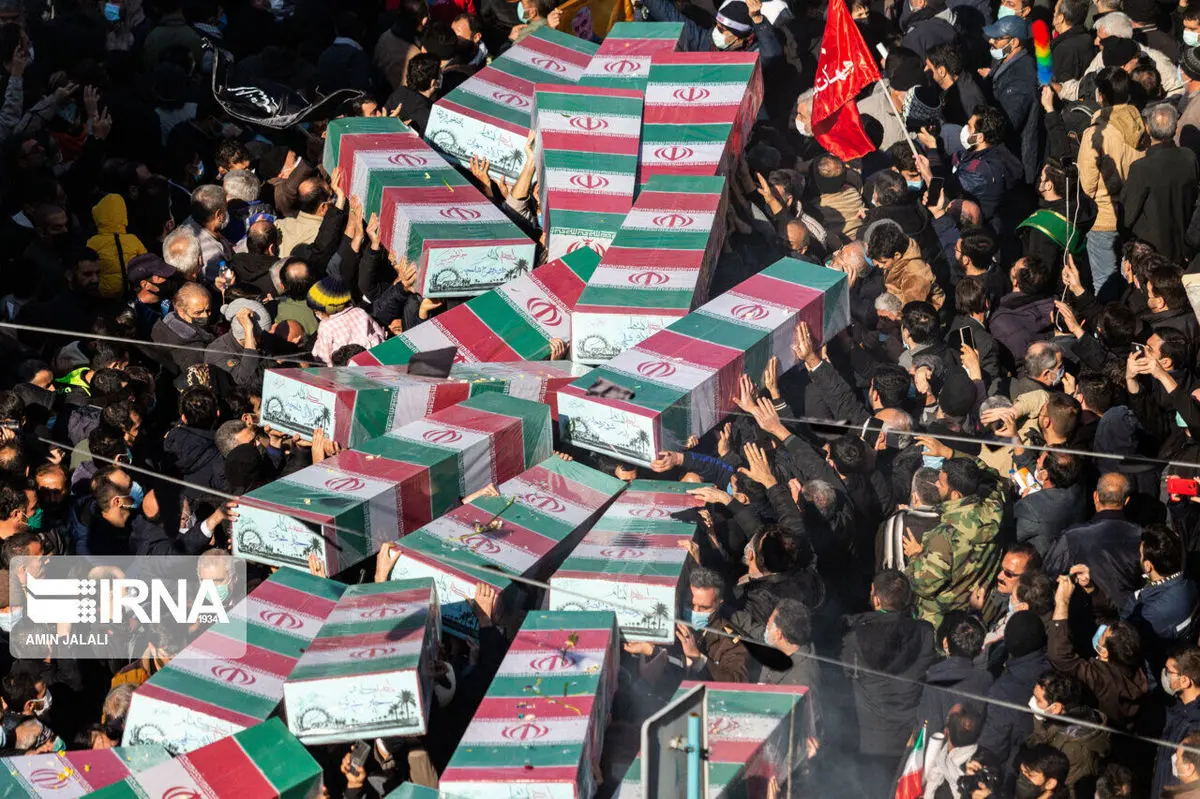 تاریخ برگزاری مراسم تشییع پیکر شهدای حمله اسرائیل 