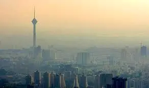 آلودگی شدید هوای تهران به روایت تصویر