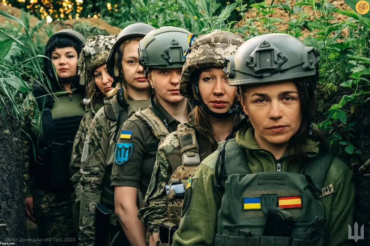 تصاویری از زنان شجاع ارتش اوکراین در جنگ روسیه