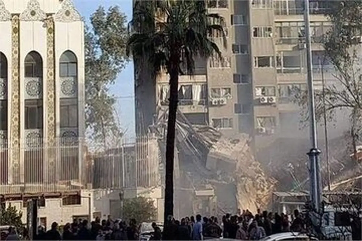 انتشار جزئیاتی جدید از حمله اسرائیل به کنسولگری ایران؛ ساختمان کنسولگری کاملا تخریب و خساراتی به سفارت وارد شده