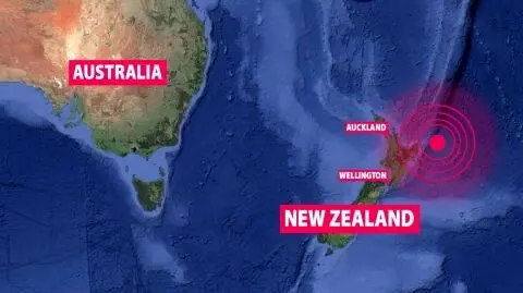 احتمال وقوع سونامی در نیوزلند