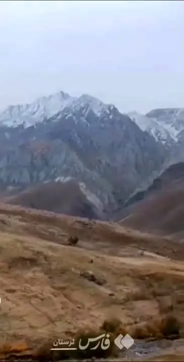 ببینید | برف ارتفاعات گرین در الشتر لرستان را سفیدپوش کرد