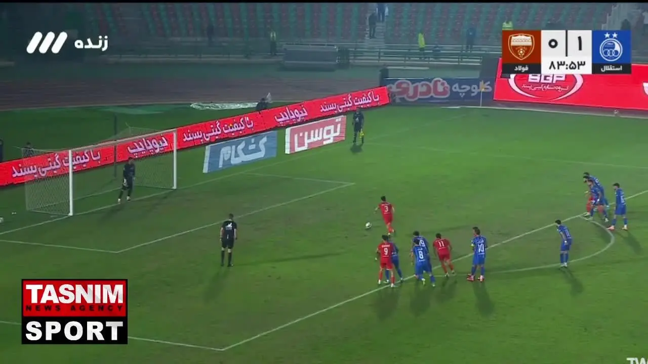 ببینید|‌ مهار پنالتی فولاد توسط آدان