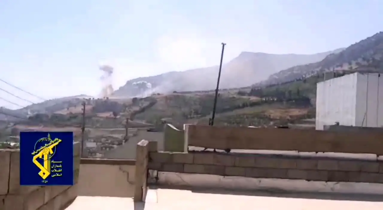 فیلم حمله پهپادی به مقر اصلی کومله کردستان+ ویدئو