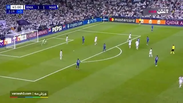 ببینید| خلاصه بازی رئال مادرید مقابل مارسی