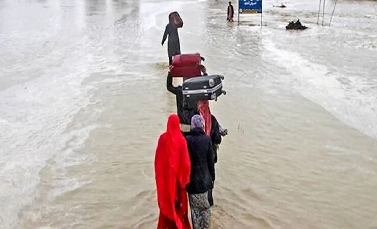 مسدود شدن ۳ مسیر در جنوب سیستان و بلوچستان بر اثر سیلاب