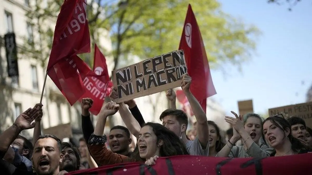 گسترش اعتراض‌ها به انتخابات فرانسه/ دبیرستان‌ها هم به صف مخالفان پیوستند