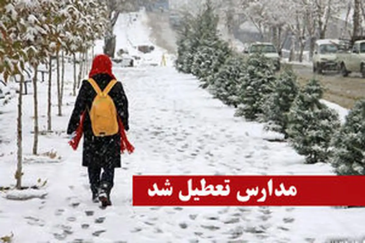 دبستان‌های منطقه یک تهران به دلیل بارش برف غیرحضوری شدند