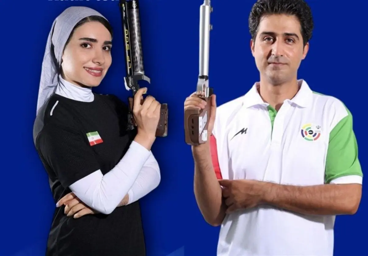 مدال برنز آسیا برای تیم تیراندازی میکس ایران