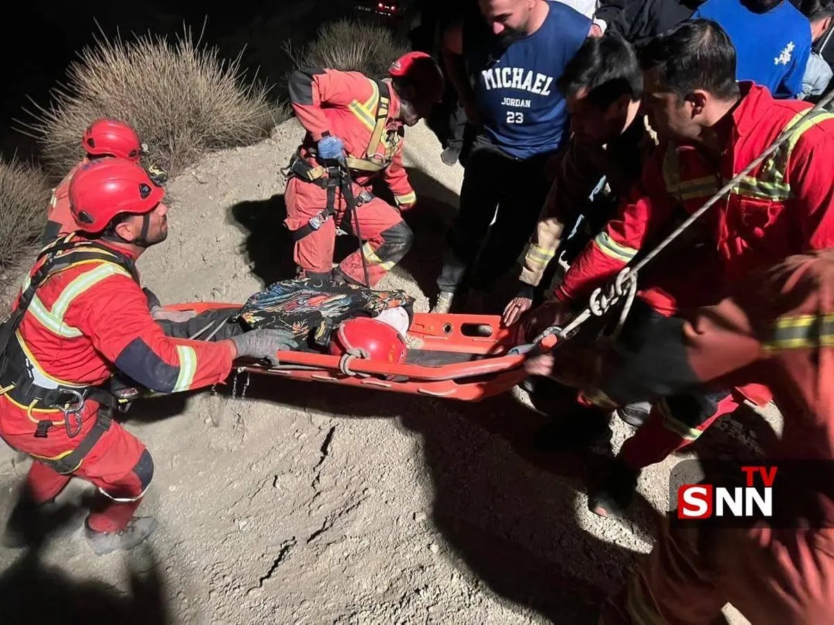 سقوط یک جوان ۱۸ ساله به دره در جاده وردیج+ فیلم