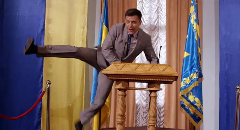 جنگ اوکراین حق پخش تلویزیونی سریال رئیس‌جمهورش را بالا برد