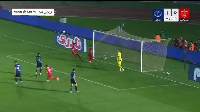 ببینید| گل اول پرسپولیس مقابل گل گهر