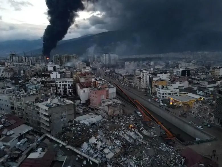 ببینید| شکاف بزرگی که پس از زلزله‌های ترکیه ایجاد شد