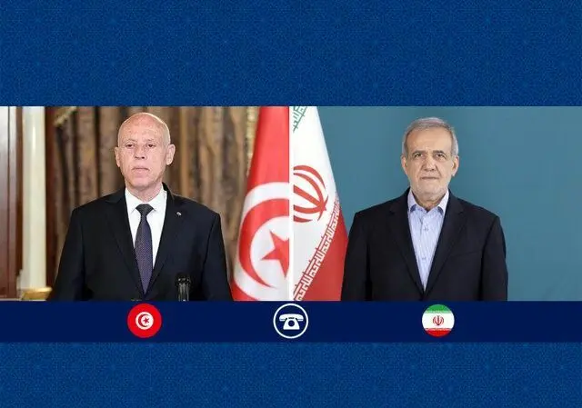 گفت‌وگوی عیدانه رؤسای جمهور ایران و تونس / تاکید بر ضرورت تقویت وحدت امت اسلامی