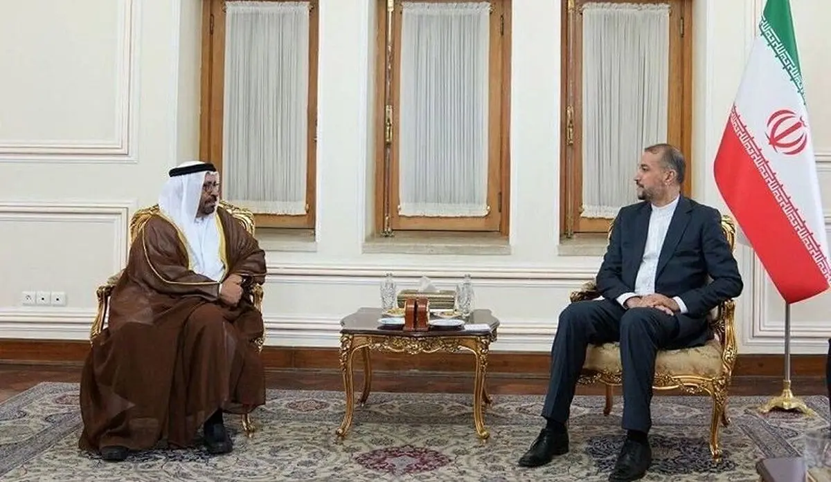 ویدئو | مذاکره «ماشینی» امیرعبداللهیان و وزیر خارجه امارات!