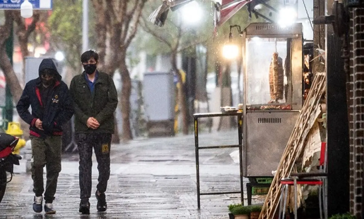 امشب در این مناطق تهران باران می‌بارد