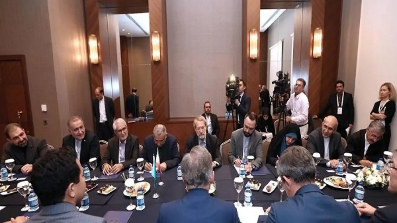 لاریجانی با رئیس مجلس قزاقستان دیدار کرد