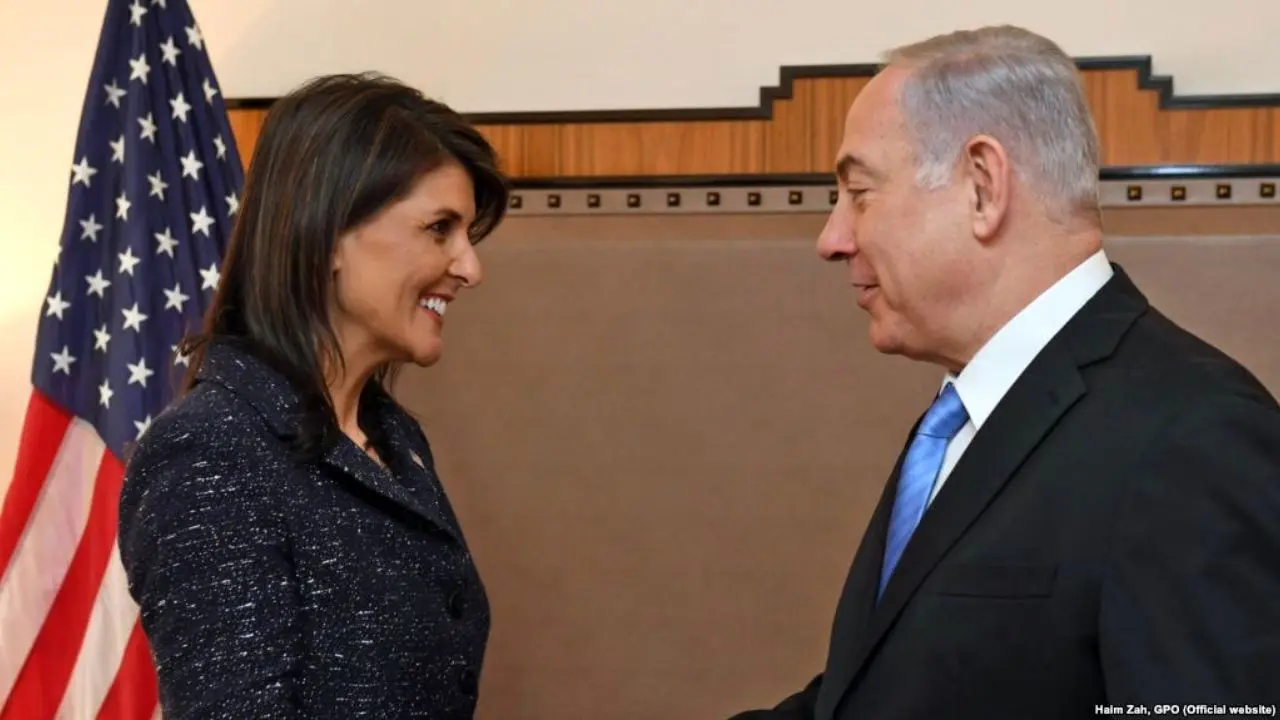نتانیاهو از زحمات هیلی برای تل آویو در سازمان ملل قدردانی کرد