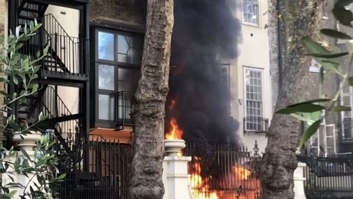شنیده شدن صدای چند انفجار در نزدیکی سفارت عربستان در لندن