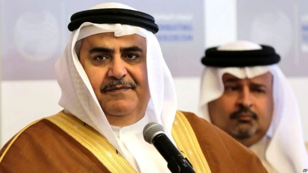 حمایت وزیر خارجه بحرین از موضع نتانیاهو