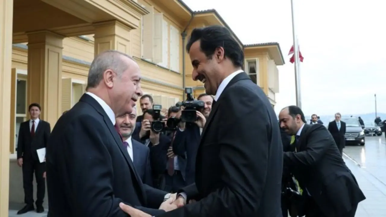 جلسه غیرعلنی اردوغان با امیر قطر