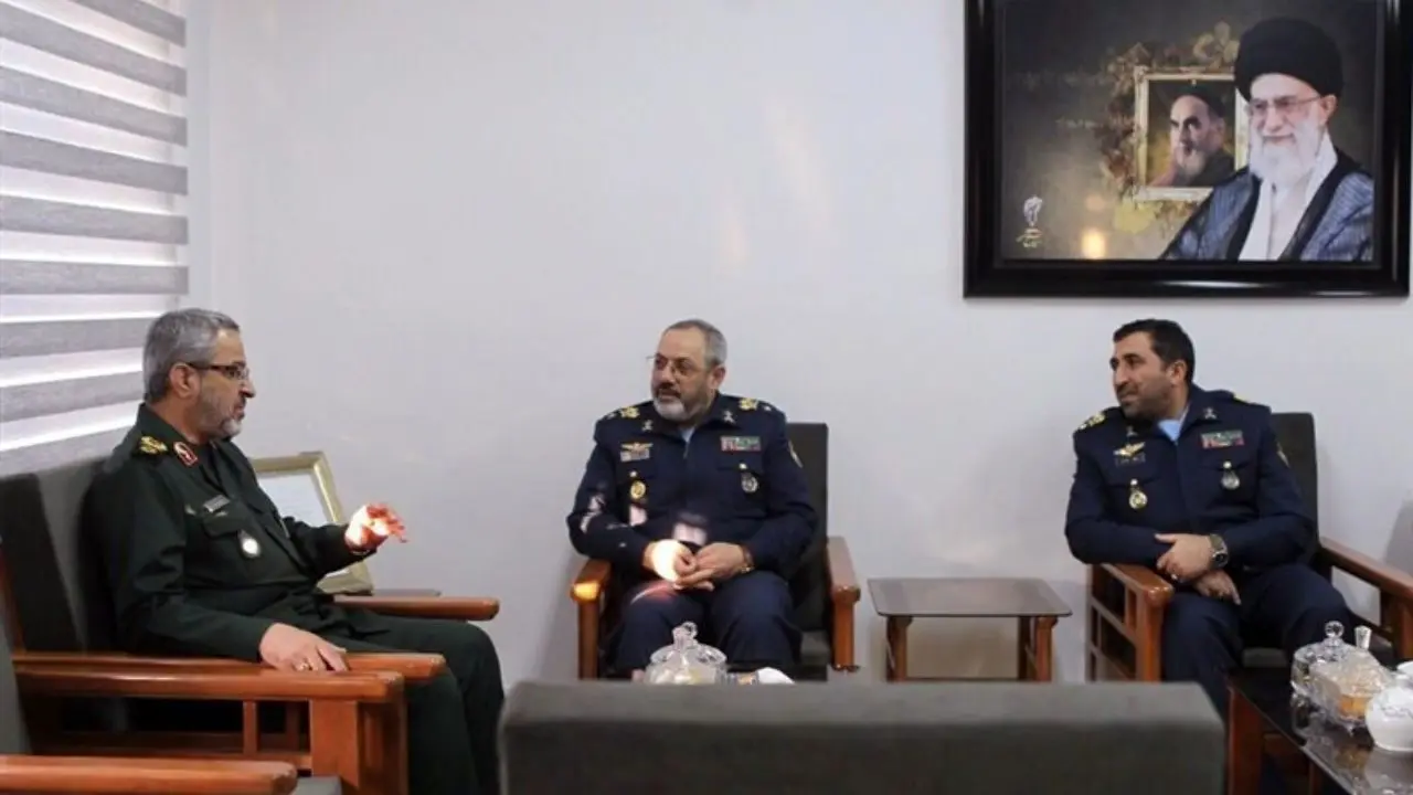 دیدار فرمانده نیروی هوایی ارتش با رئیس سازمان بسیج