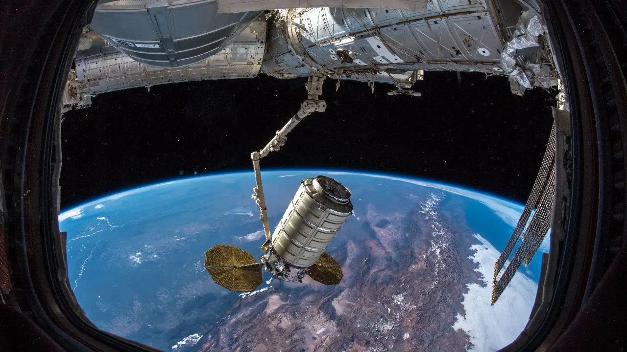 عکس روز ناسا، اسکله باربری ایستگاه فضایی