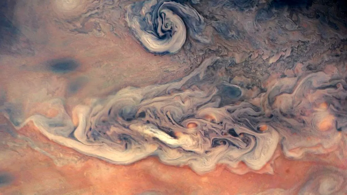 عکس روز ناسا، طوفان سیاره مشتری