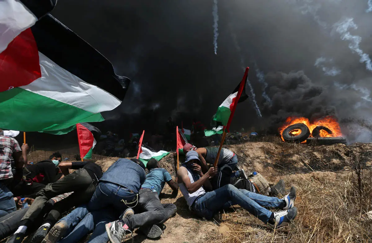 28 فلسطینی در شرق غزه زخمی شدند