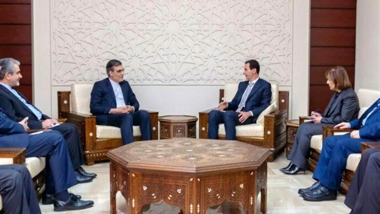 جابری انصاری با بشار اسد دیدار کرد