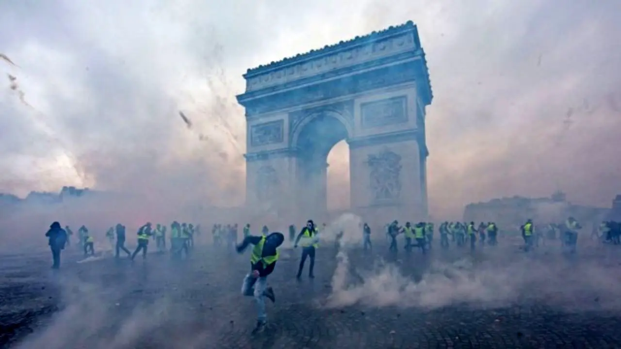 تظاهرات جلیقه‌زردها در فرانسه چند بازداشتی داشت؟+اینفوگرافی