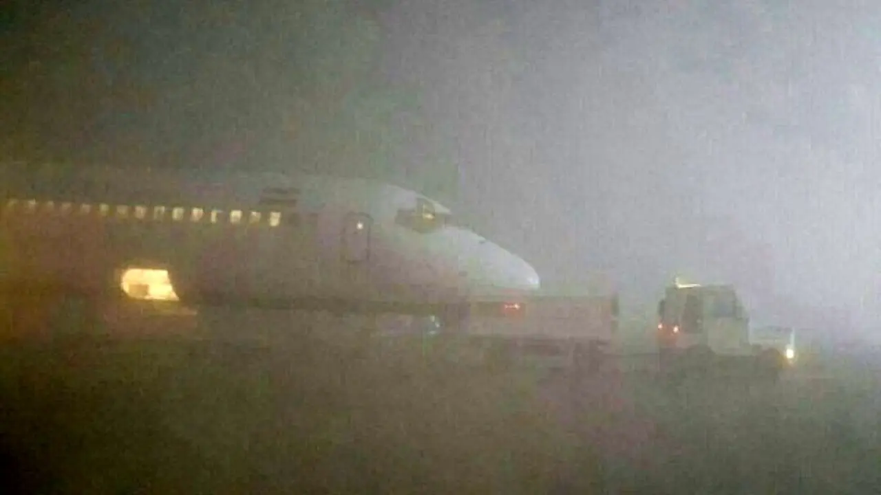 لغو پروازهای فرودگاه مشهد به علت مه شدید