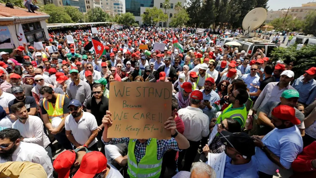 تظاهرات مردم اردن برای چهارمین هفته متوالی