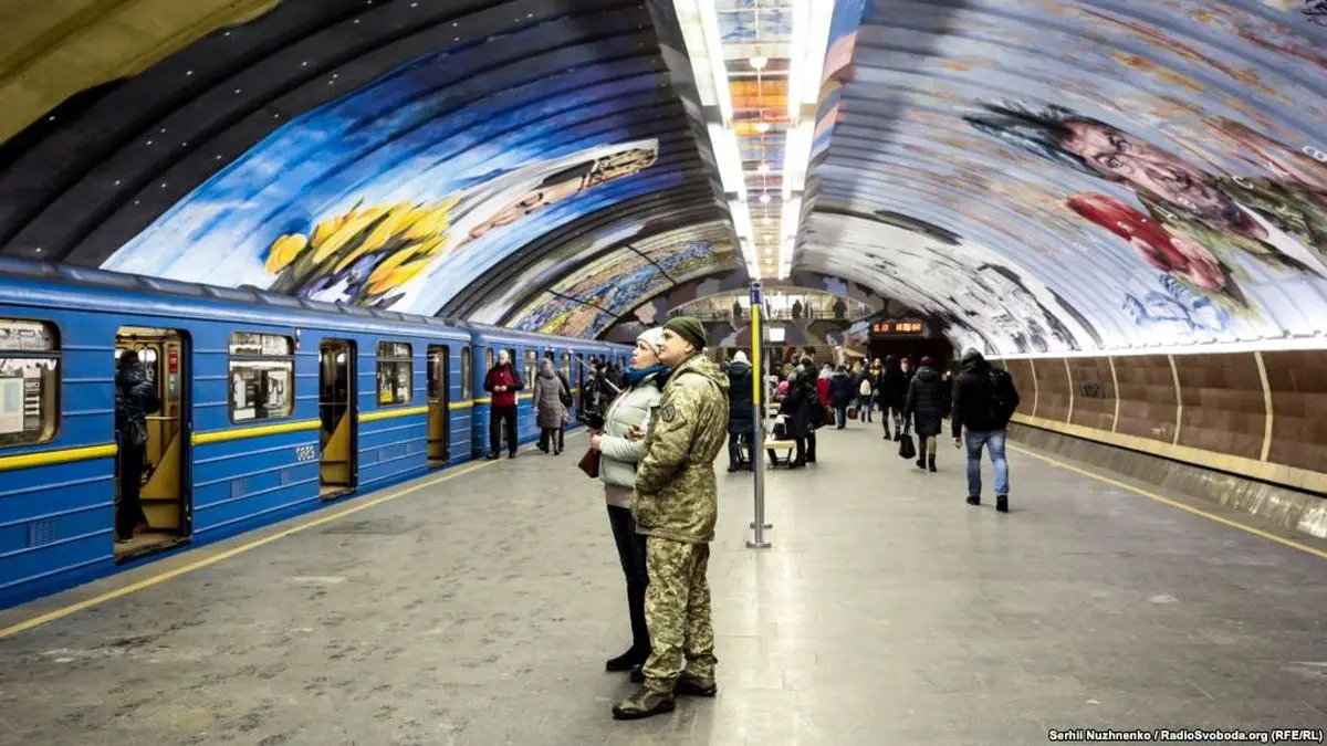 زیباسازی مترو کی‌یف اوکراین