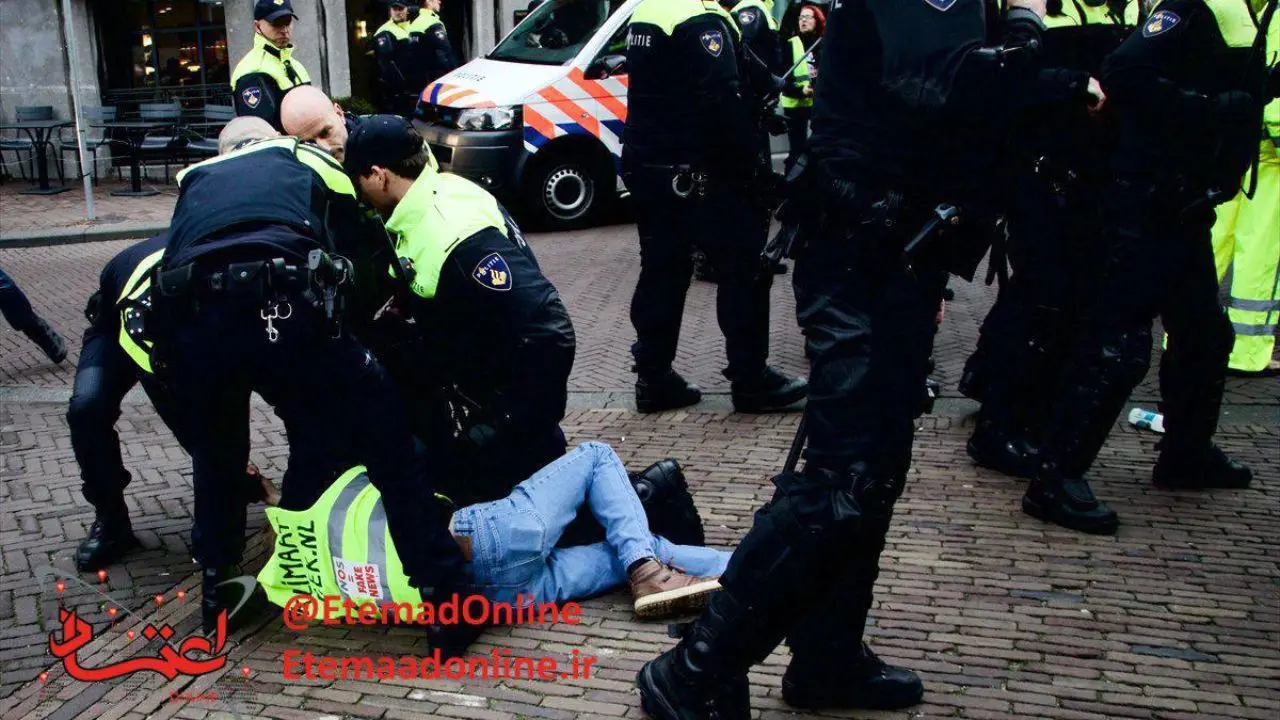 5 نفر در تظاهرات جلیقه زردهای هلند بازداشت شدند