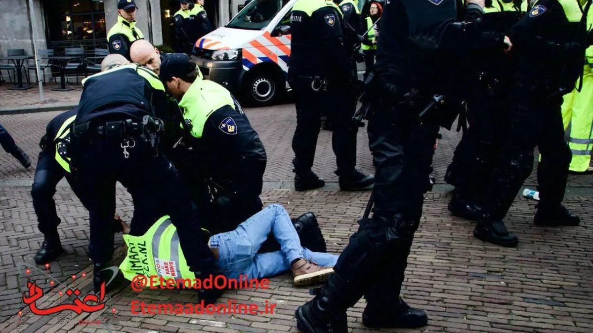 5 نفر در تظاهرات جلیقه زردهای هلند بازداشت شدند