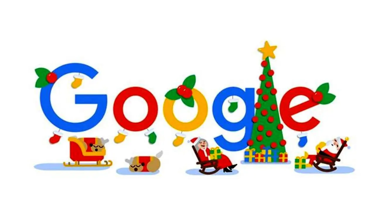 تغییر صفحه گوگل با جست‌وجوی کلمه «کریسمس»+عکس