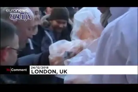حراج گوشت سال نو در لندن! + ویدئو