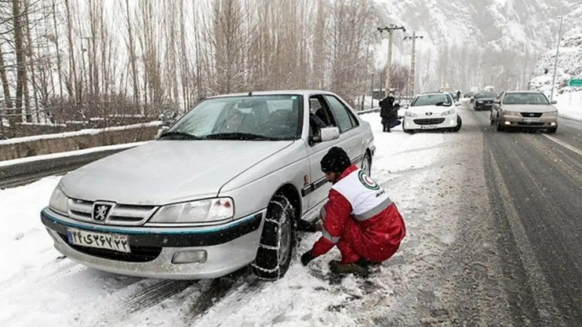 بارش 30 سانتی‌متری برف در فیروزکوه