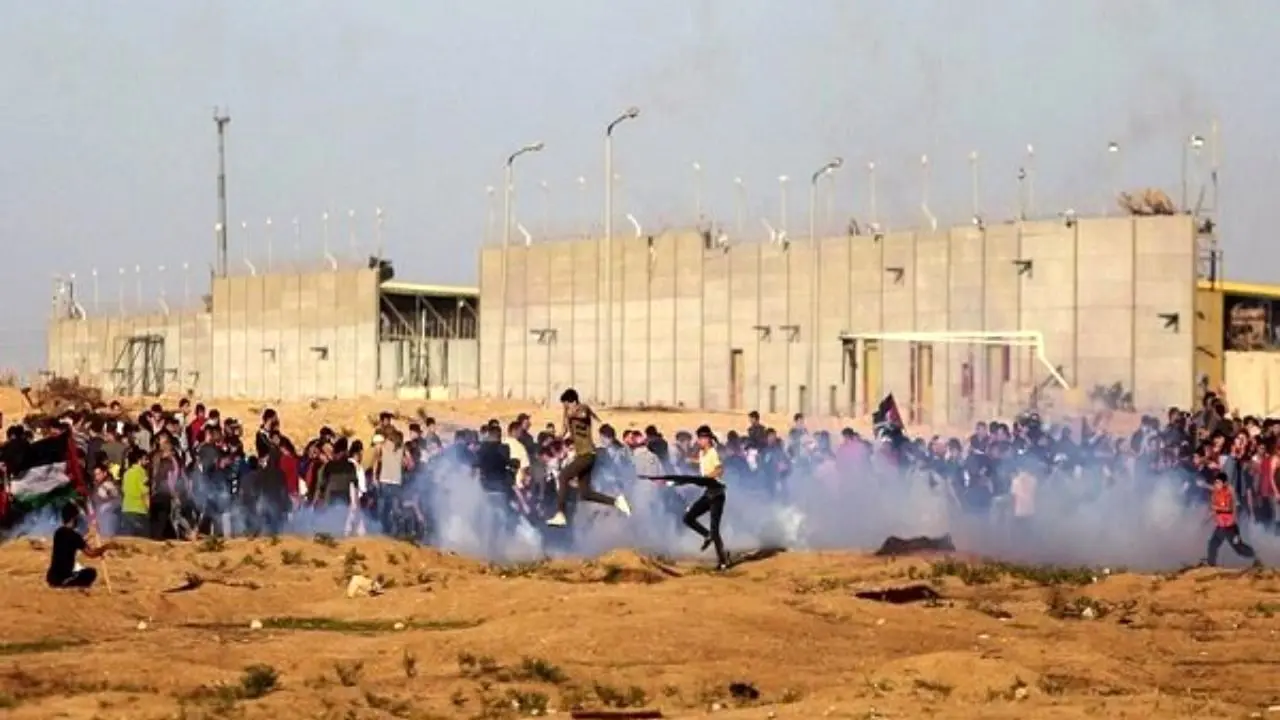 حمله به تظاهرات بازگشت فلسطینیان