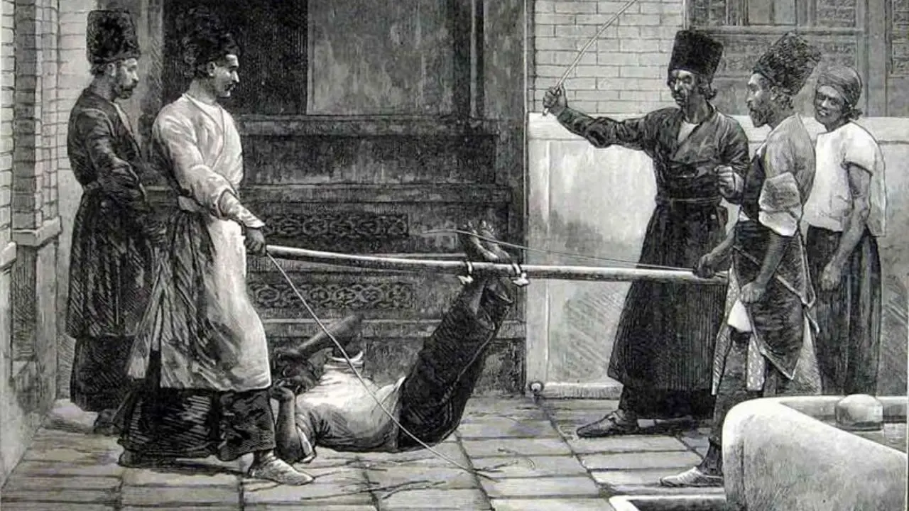 محاکمه یک دزد در دوره قاجار + عکس