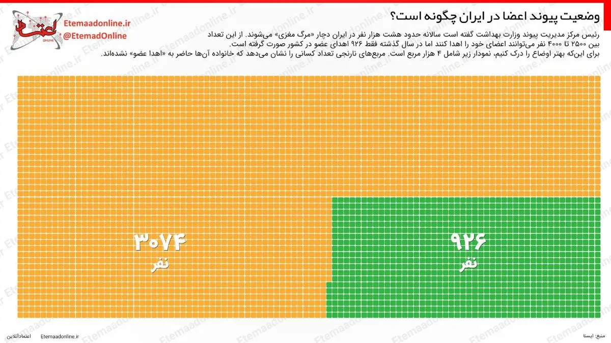 اینفوگرافیک| وضعیت پیوند اعضا در ایران چگونه است؟