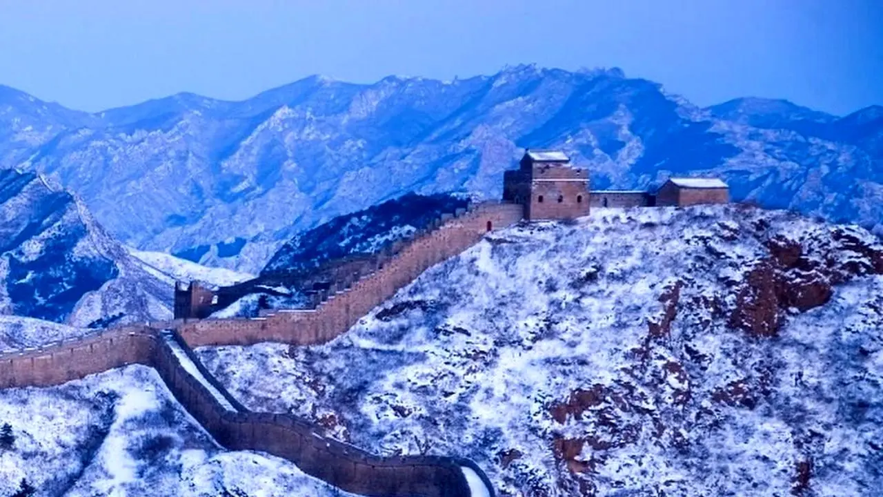 عکس روز اینستاگرام، دیوار چین برفی